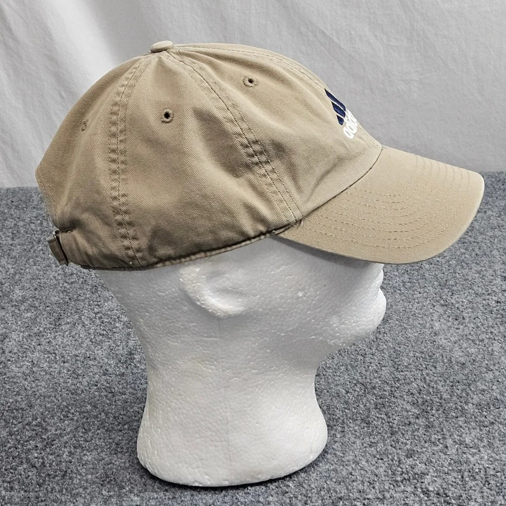 Adidas‎ Hat Strapback Cap Beige Blue Logo Sporty Dad Cap Casual Minimal Utility